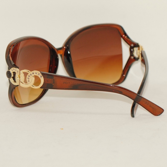 "Rita" Dark Brown Blockers Sunnies - Picture 3 of 8